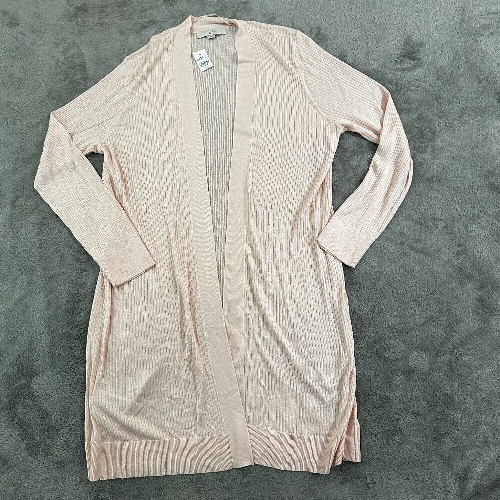NWT Loft Blush Pink Duster Cardigan Topper Women's XL Lightweight Spring